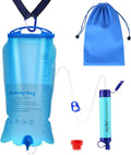 SimPure Gravity Water Filter, Portable Gravity-Powered Water Purifier with 3L Bag, Tree Strap, BPA-Free Survival Gear and Equipment for Camping, Hiking,
