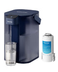 Waterdrop Instant Electric Water Filter Jug with a 3-Months Filter, WD-ED61B 3.5L Countertop Water Filter System, Reduce 98% Chlorine and 20+ Contaminants, Blue (NOT Reduce TDS)