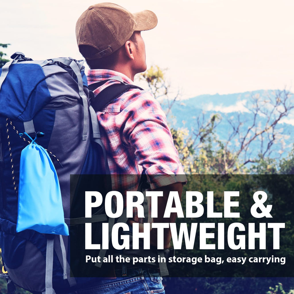 SimPure Gravity Water Filter, Portable Gravity-Powered Water Purifier with 3L Bag, Tree Strap, BPA-Free Survival Gear and Equipment for Camping, Hiking,